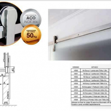 Kit Porta Aparente ECO